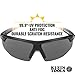 Klein Tools 60160 Safety Glasses, PPE Protective Eyewear with Semi Frame, Scratch Resistant and Anti-Fog, Gray Lens