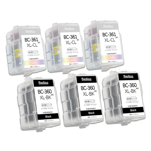 使用済Canon 360XL 361XL インクカートリッジセット Amazon.co.jp: 【純正品】CANON FINEカートリッジ BC-360XL(大