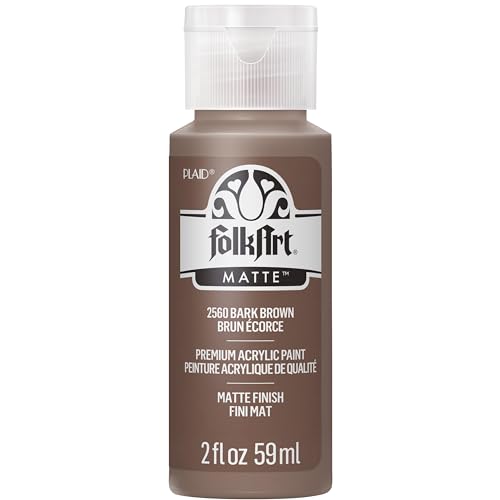 FolkArt Acrylic Paint in Assorted Colors (2 oz) 2560 Bark Brown