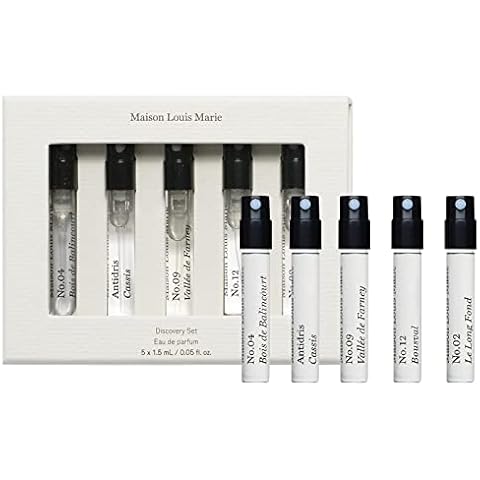 Maison Louis Marie - Natural Eau de Parfum Spray 5-Piece Discovery Set | Luxury Clean Beauty + Non-Toxic Fragrance Cover