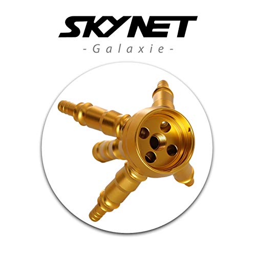 Skynet® Galaxie Shisha Set Hookah 65 cm + Zubehör | Wasserpfeife Komplett Set Molassefänger Hygienemundstücke Schlauch… – Bild 4
