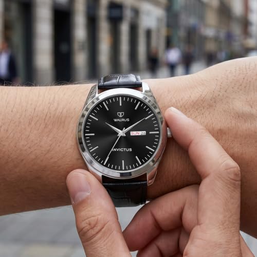 Image of Walrus INC Series Men's Analog Watch - Vegan Leather Strap, Stylish & Modern Style | Perfect for Formal and Casual Wear