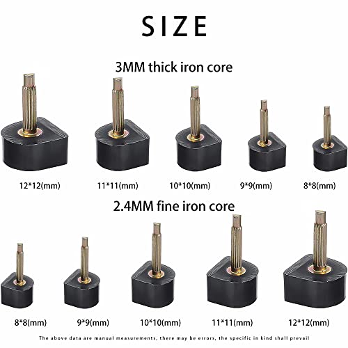 Image of SooGree High Heel Caps Protectors - Replacement Kits with Dowels for High Heel Shoes, 10 Pairs Black, Metal Pins- 2.4mm,3mm