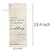 JioJio Chan Pairs Well With Planning a Wedding Wine Bag, Engagement, Funny Personalized Burlap Drawstring Wine Bag for Friend Newlyweds, Wedding Party Decorations (J353)