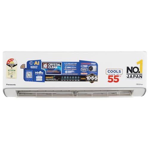 Image of Panasonic EU 7 in 1 Convertible 1.5 Ton 3Star Inverter Split,(100% Copper Condenser, CS /CU-EU18BKY3FM), With MirAie & Matter Certified 55Tested,High CFM & Eco tough Outdoor Crystal Clean Technology