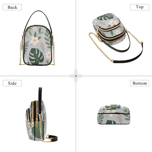 Womens Shoulder Handbags Tote Bag Quilted Purses for Women Plant Print Satchel for Travel Camping,Multi14