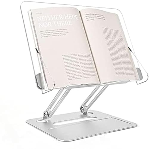 Kisigim ブックスタンド 、ノートパソコンスタンド、 ipad スタンド 書見台、 本棚卓上、 本立て、高さ・角度調整可能、折りたたみ式&持ち出し、勉強グッズ、姿勢改善、肩こりや目疲れを軽減する、デザインを読むために、 教科書、ヤクリ アルミニウム合