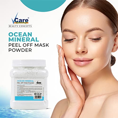Image of Vcare Jelly Ocean Mineral Tea Peel Off Mask For Facials Skincare |Face Mask Powder 250g - Facial Skin Care Product for Women Smoothing, Moisturizing, Cleansing, Refreshing