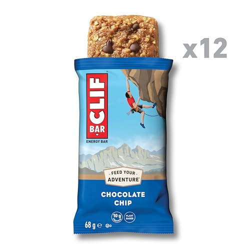 CLIF BAR Chocolate Chip Pflanzlicher Energieriegel, 12 x 68 g – Ansicht 2