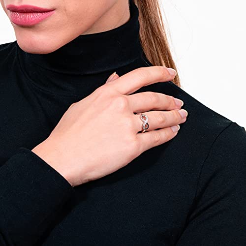 Bague Infinity argent 925 et zircons le cadeau idéal pour exprimer un amour éternel