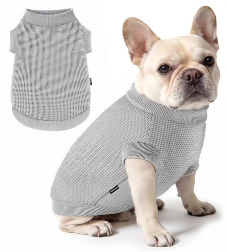 Image of 1 Pack Dog Shirt for Small Supplies Functional Waffle Dog Clothes Warm Soft Sweatshirt Outfit for Dogs Cats Pet Apparel