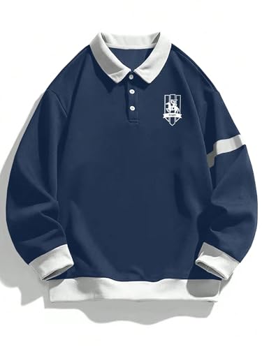 Image of JVX Unisex-Adult Wool Blend Collared Neck Sweatshirt