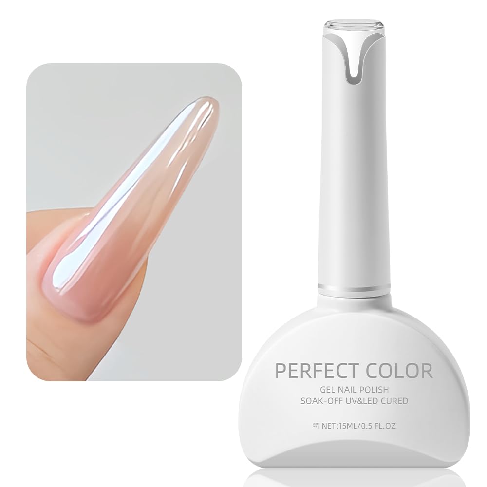 PERFECT COLOR Chrome Top Coat Gel 15ml for Chrome Nail Powder, No Wipe
