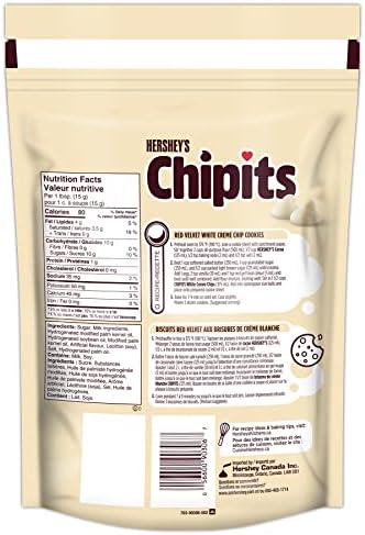 CHIPITS Hershey's Chocolate Chips for Baking, Baking Ingredients, Baking Chocolate, Pure White Creme, 835g - 1