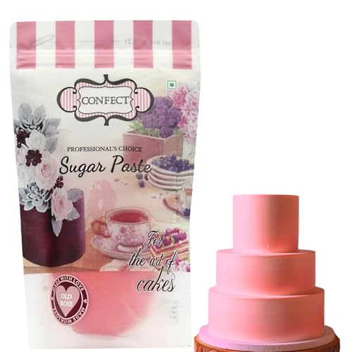 Image of Confect Old Rose Sugar Paste | Edible Sugar Paste | Fondant for Cake Decoration | Edible Fondant Chefs Choice for Cake Decorating - Vegan, Gluten-Free, Nut-Free, Palm Oil-Free - 1 Kg