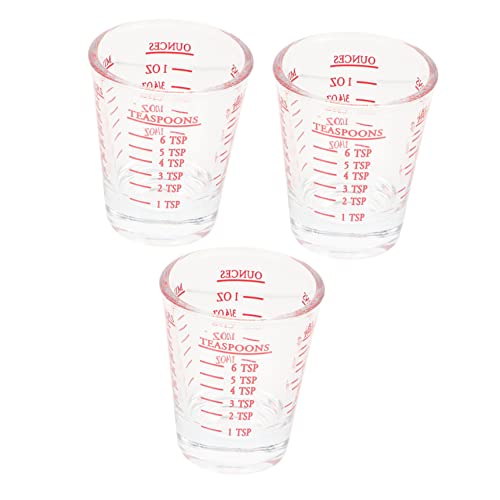 MAGICLULU Ensemble De Tasses À Mesurer Multifonctions De 30 Ml Gobelets Gradués En Verre Pour Farine À Pâtisserie
