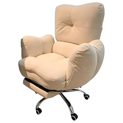 casme Office Chair with 3-in-1 Protective Tech Fabric Adjustable Lumbar Support Footrest 90-153 Recline Ergonomic and Comfortable for Apartment Bedroom Study