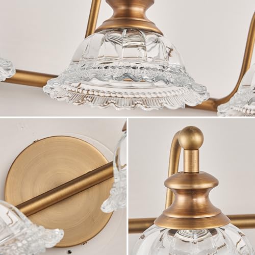 Image of XIEDUN 45 inch Bathroom Light 6 Light Vanity Light Fixtures (Exclude G9 Bulb) Vanity Lights for Bathroom