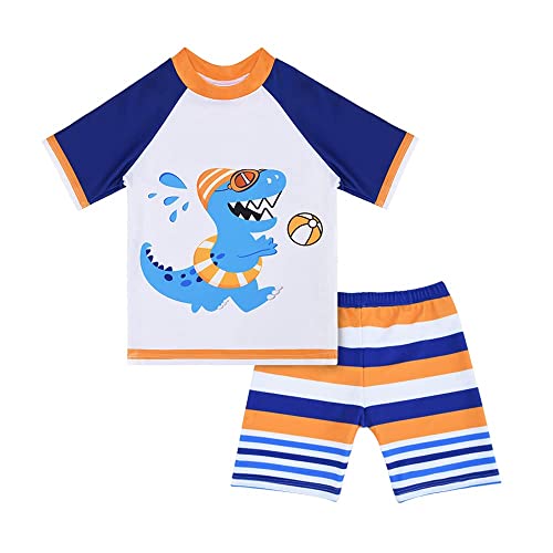 Image of Kids Swimsuit Boys Two Pieces Shark Swimsuit Toddler Rash Guard and Trunk