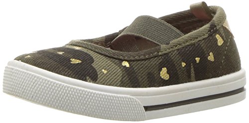 carter's Girls' Briana Print Casual Maryjane Mary Jane Flat, Camo, 6 M US Toddler