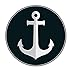 EXPRESS-HERO Anker Aufkleber Anchor Sticker für Auto & Boot Maritim Meer Segeln Sticker Decal 9,5 x 9,5 cm