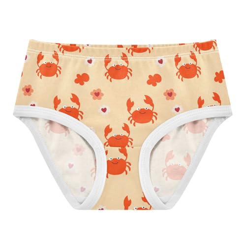 Summer Crab Yellow Toddler Girls's Underwear 2T 2301893