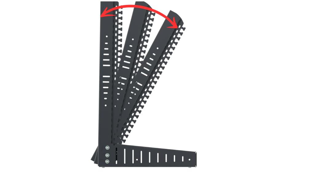 Bandeja Rack 19 Pulgadas 12U - Soporte de Sobremesa para Montaje en Bastidor - Bastidor y Armario para Equipos de Red - Servidor Rack con Ángulo de Inclinación Ajustable