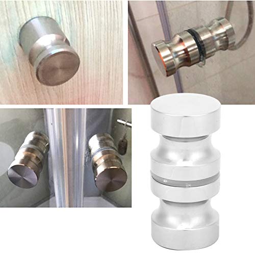 1 Set Bathroom Glass Door Knobs Stainless Steel Single Sided Showcase Shower Room Door Handle Back To Back Pull Replacement #TOP2