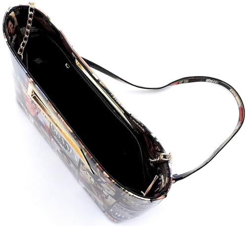 Michelle Obama Magazine Cover Printed Crossbody Bag Clutch Purse Top Handle Bag3