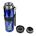 Rockyin 1000ML in Acciaio Inox Vuoto Thermos Bottiglia di Acqua fiaschi Portatile Tazza di Corsa Blu