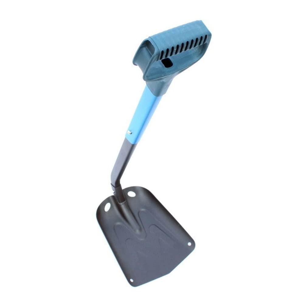 Rascador de hielo para coche Pala De Nieve Plegable Portátil Para Acampar Al Aire Libre En Coche Con Mango Aluminio Extensible Pala Eliminación De Hielo De Emergencia Retráctil Rascadores de hielo par