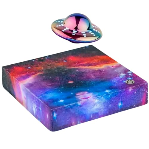 Brabola Levitating Display, Levitating Lamp Magnetic Floating Display 360°Rotating UFO Night Light with Color-Changing Modes Touch Control Floating Desk Decor for Home Bedroom Office