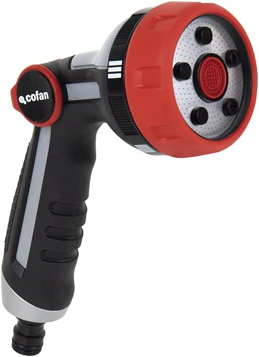 Irrigation Gun | Thumb Flow Control | 5 Modes: Concentrated Jet, Pressure, Horizontal Flat, Spray Mist and Shower