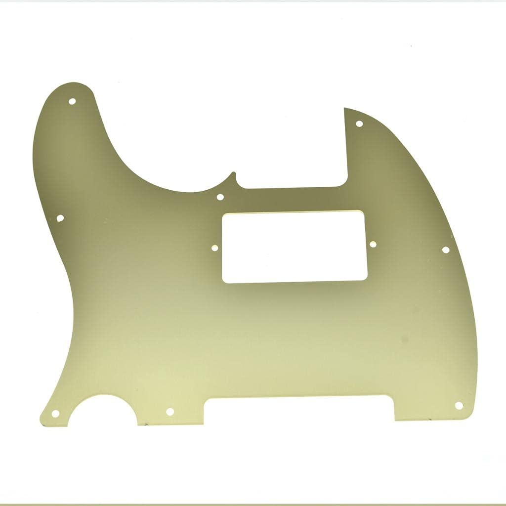 KAISH 8 Hole Metal Diamond Plate Modern Style Tele Humbucker Pickguard