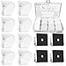 16-Piece Magnetic Metal Clip, Refrigerator Whiteboard Wall Magnetic Memo Note Clip Metal Clip, Perfect Fridge Magnets Kitchen Magnets Calendar Magnets for House Office Personal Use-White