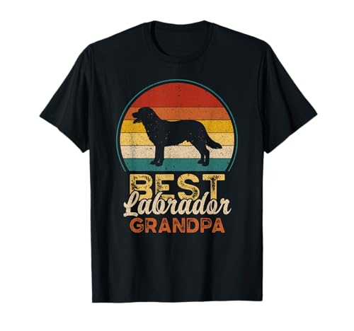 Best Labrador Grandpa, Father's Day, Labrador Retriever Camiseta