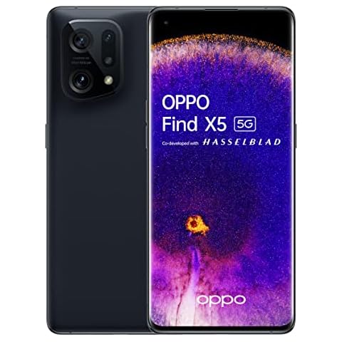 OPPO Find X5 5G - Smartphone 256GB, 8GB RAM, Dual Sim, Black Cover