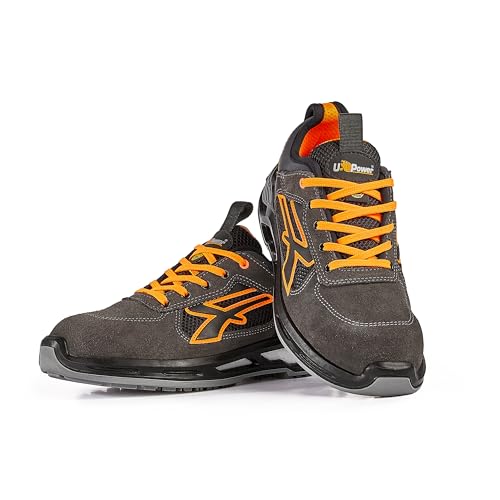 U-Power Scarpe Ryder Grigio arancio Basse 44 s1p Upower - 4
