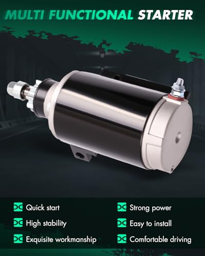 Image of SCITOO Starters New Fit for Evinrude E40E E40EL E40TE E40TEL E40TL E40TTL E48ESL E50BE E50BEL E50TEL E50TL for Johnson 40E 40EL 40R 40TE 40TEL 40TL 50TEL 1989 1990 1991 1992 1993 1994 5713 SAB0078