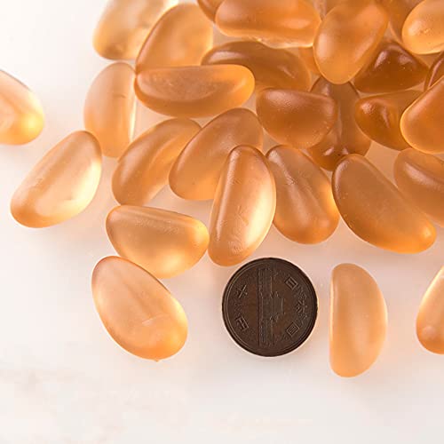 MUYYIKA アクアリウム 水槽 金魚鉢用 飾り石 彩り石 DIY・工具用品 観賞 魚 クリスタル ガラス石 水族用品 底砂・砂利 庭・ガーデン飾り石 (約500g )