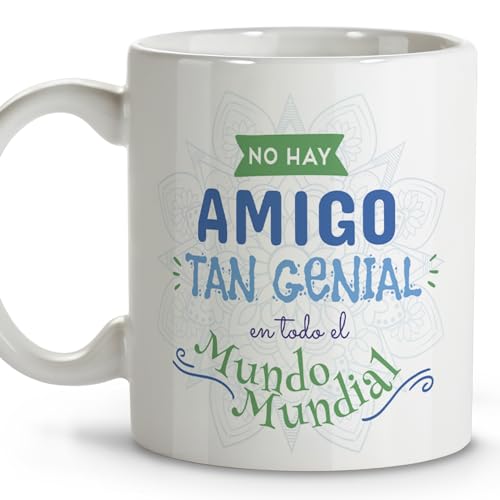 Regalo amigo. Tazas originales para regalar. Tazas desayuno. Regalos originales para amigos. Taza cerámica 330 ml