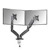 VonHaus Full Motion Dual Monitor Mount for 13-27” Screens - Gas Assisted Double...