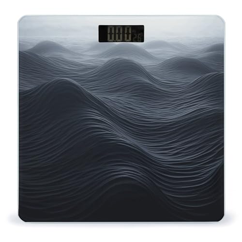 Báscula Digital de Baño Deep Black Waves Precisa con LCD miniatura 1