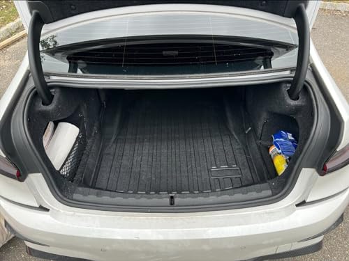 EACCESSORIES EA Cargo Liner - Trunk Mat for BMW 3-Series F30 M3 F80 2012-2018 – Weather-Resistant Trunk Mats for Cars with Raised Lip–Non-Slip Car Trunk Mat Tray Pad Boot–Laser Pre-Cut Design