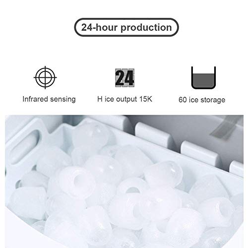 Ice Cube Maker Ice Maker Machine Counter Top, tragbare elektrische Desktop-Eismaschine, leise und einfach zu bedienen… – Bild 7