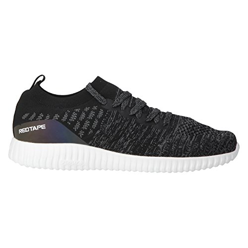Image of Red Tape Men Black Walking Shoes