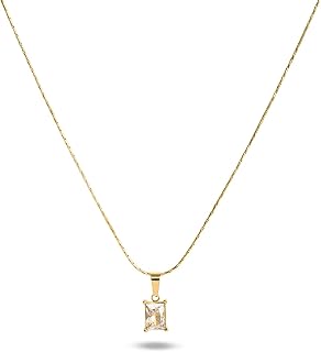 PALMONAS Delicate Moonstone Necklace for Women - Jewellery Gift for Girls & Women | Waterproof & Anti-Tarnish Necklace, St... Price In India