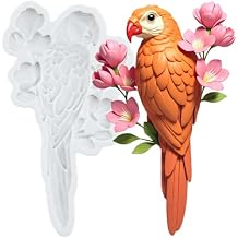 Parrot Bird Silicone Mold Bird Flower Fondant Molds For Cake Decoration Cupcake Topper Chocolate Candy Polymer Clay Gum Paste