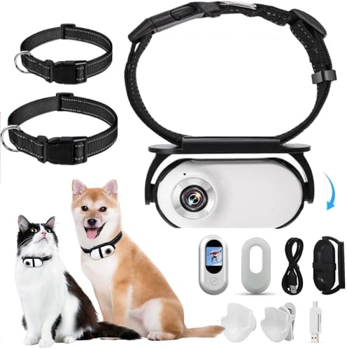 1080P Cat Camera Collar - Wireless Mini Sport Cam with Video Reco...