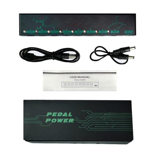 Adaptateur d'alimentation pour guitare 9V 8 canaux boîtier alu